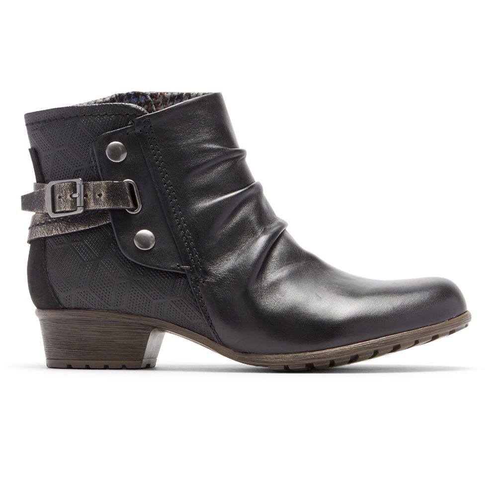 Rockport Støvler Dame Svart - Cobb Hill Gratasha Hardware - IKNM47123